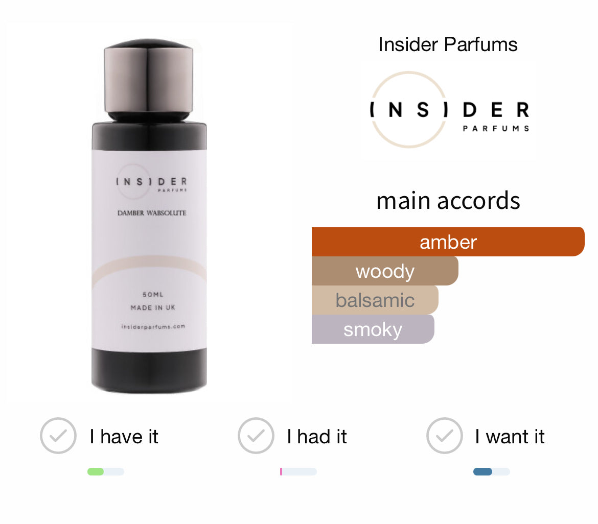 Insider Parfums Damber Wabsolute 50ml